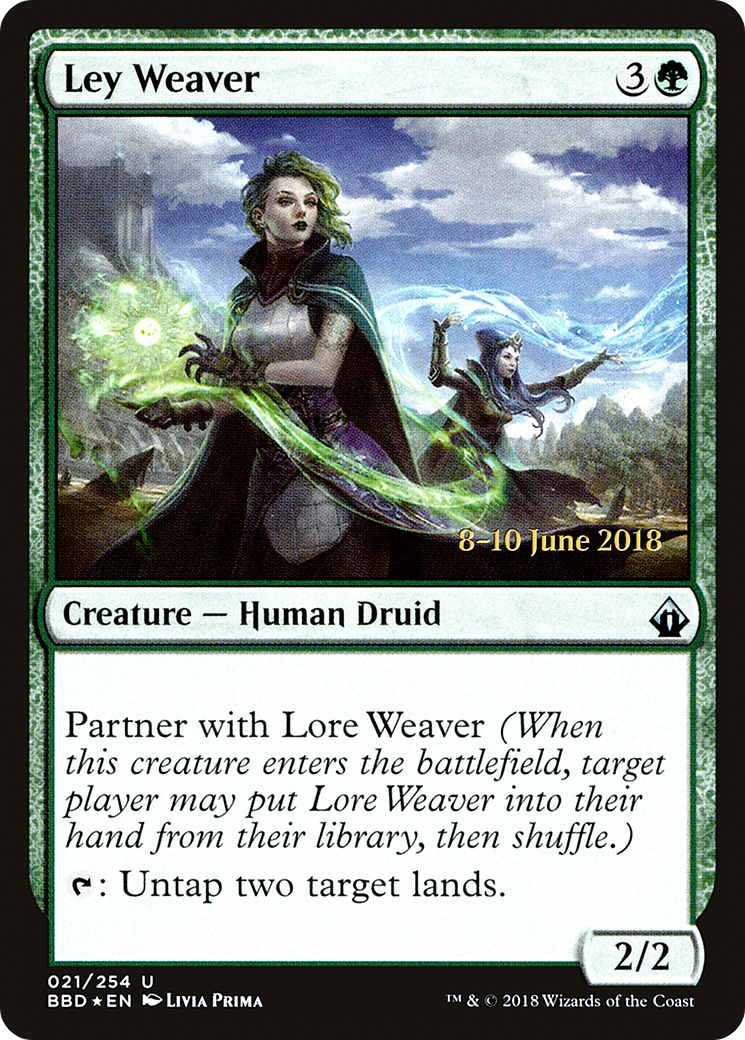 Ley Weaver [Battlebond Prerelease Promos] | Silver Goblin