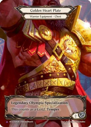 Golden Heart Plate (Marvel) () Cold Foil - Super Slam