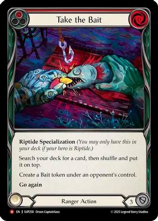 Take the Bait (Red) (SUP258) Rainbow Foil - Super Slam