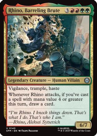 Rhino, Barreling Brute (140) Foil - Marvel's Spider-Man