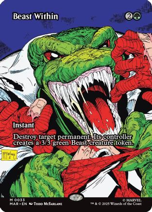 Beast Within (Borderless) (033) - Marvel Eternal-Legal