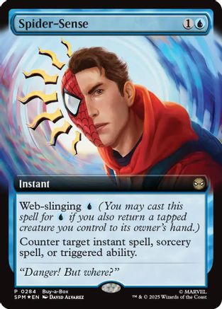 Spider-Sense (Extended Art) (284) Foil - Buy-A-Box Promos
