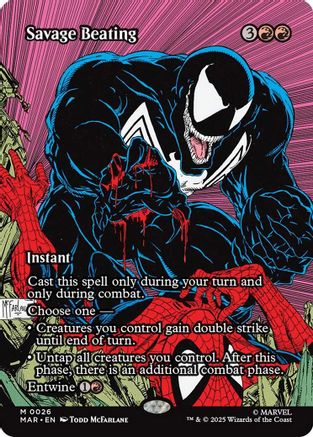Savage Beating (026) Foil - Marvel Universe