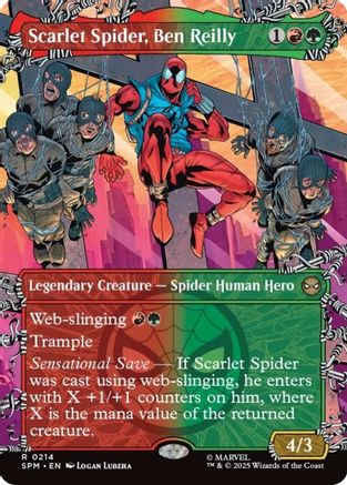 Scarlet Spider, Ben Reilly (Borderless) (214) Foil - Marvel's Spider-Man