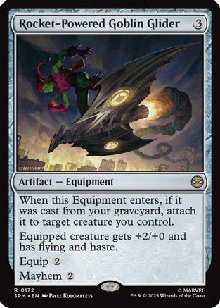 Rocket-Powered Goblin Glider (172) Foil - Marvel's Spider-Man