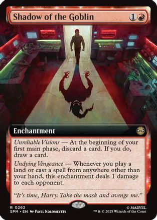 Shadow of the Goblin (Extended Art) (262) Foil - Marvel's Spider-Man