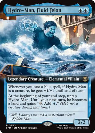Hydro-Man, Fluid Felon (Extended Art) (250) Foil - Marvel's Spider-Man