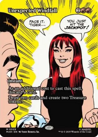 Unexpected Windfall (Borderless) (029) - Marvel Eternal-Legal