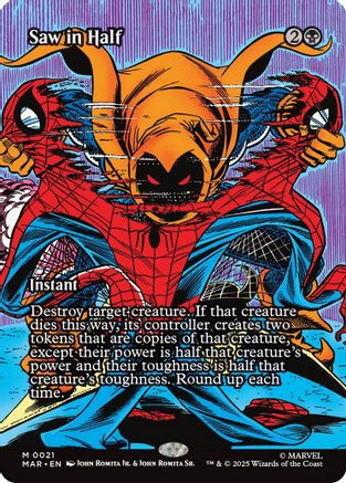 Saw in Half (021) Foil - Marvel Universe