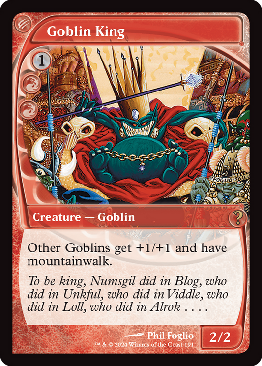 Goblin King (Future Sight) [Mystery Booster 2] Foil