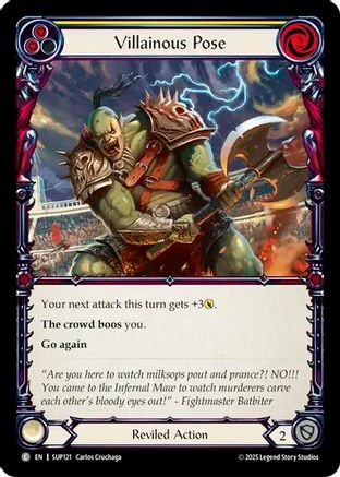 Villainous Pose (Yellow) (SUP121)  - Super Slam