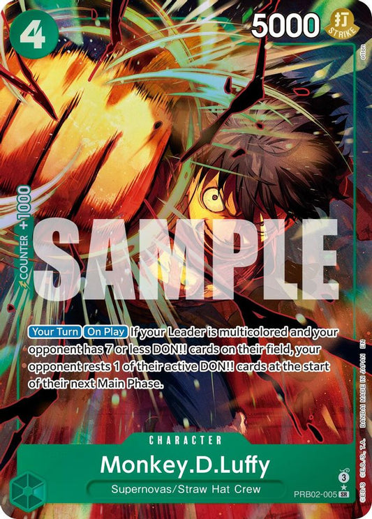 Monkey.D.Luffy (Alternate Art) (PRB02-005) Foil