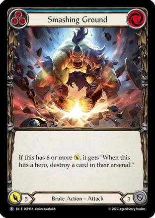 Smashing Ground (SUP132) Rainbow Foil - Super Slam