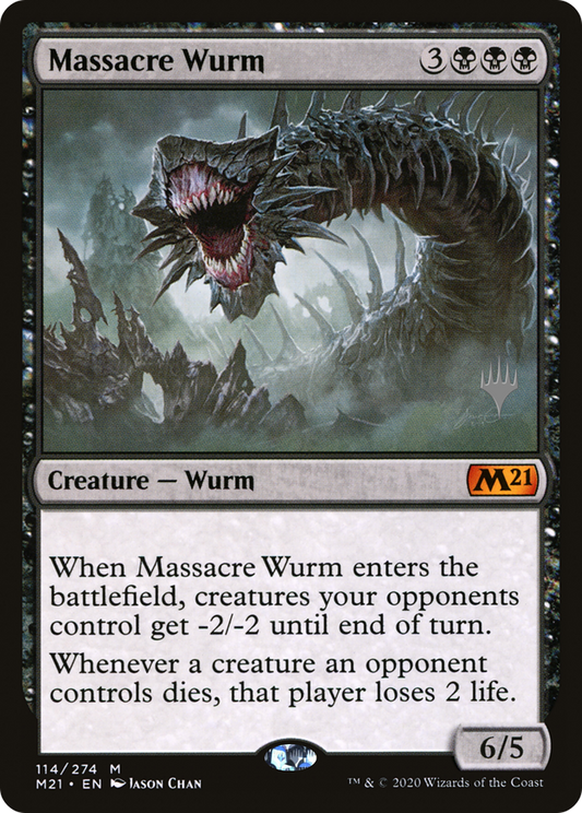 Massacre Wurm (Promo Pack) [Core Set 2021 Promos] Foil