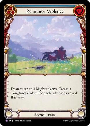 Renounce Violence (SUP025) Rainbow Foil - Super Slam