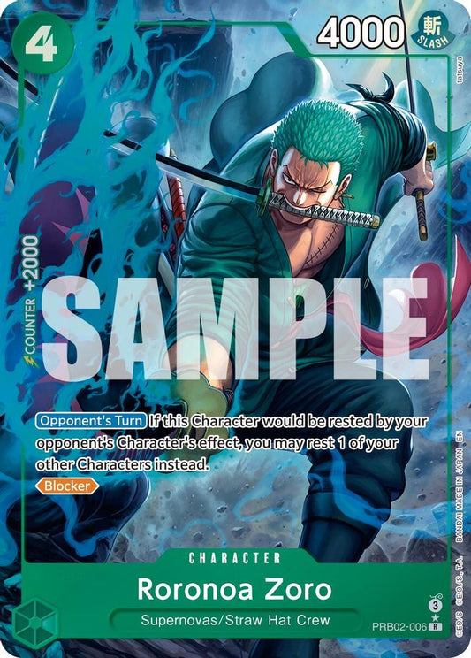 Roronoa Zoro (Alternate Art) (PRB02-006) Foil