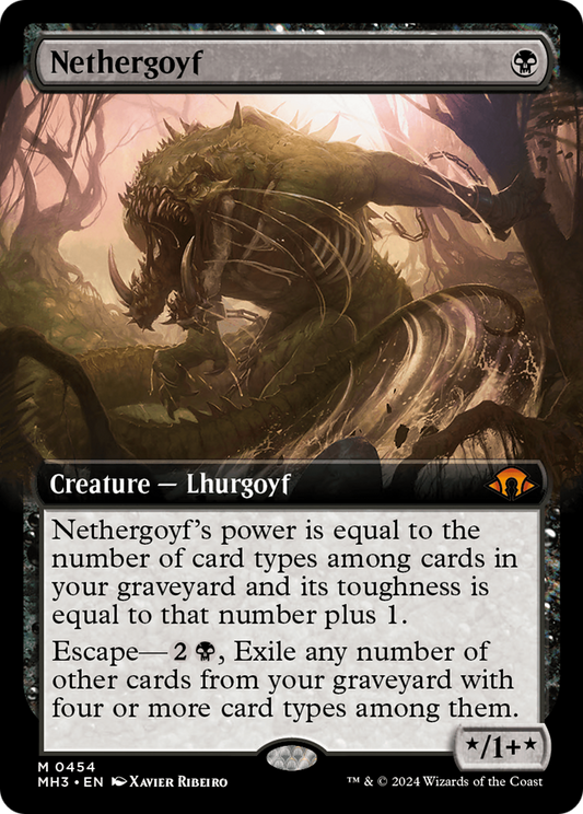 Nethergoyf (Extended Art) [Modern Horizons 3] Foil