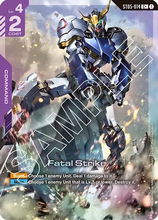 Fatal Strike (C+) (ST05-014) Holofoil- Starter Deck 05 Iron Bloom