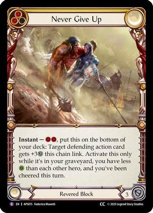 Never Give Up (ASP015)  - Armory Deck: Pleiades