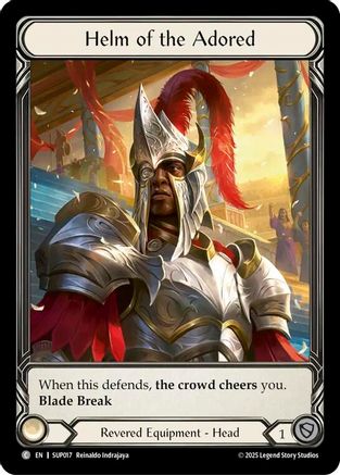 Helm of the Adored (Extended Art) (SUP017) Cold Foil - Super Slam