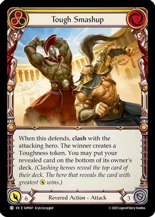 Tough Smashup (Yellow) (SUP047) Rainbow Foil - Super Slam