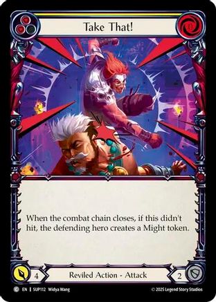 Take That! (Yellow) (SUP112) Rainbow Foil - Super Slam
