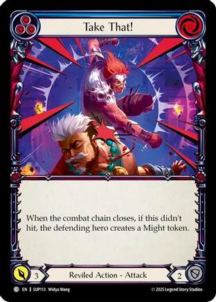 Take That! (Blue) (SUP113) Rainbow Foil - Super Slam