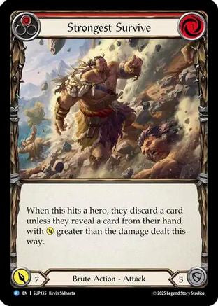 Strongest Survive (Red) (SUP135) Rainbow Foil - Super Slam