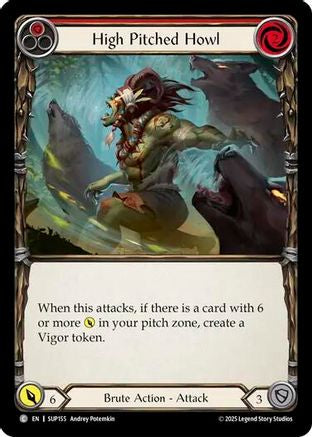 High Pitched Howl (Red) (SUP155) Rainbow Foil - Super Slam