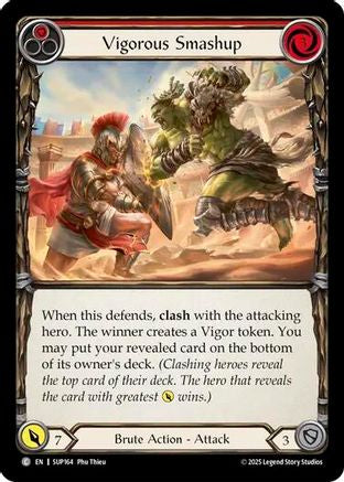 Vigorous Smashup (Red) (SUP164) Rainbow Foil - Super Slam