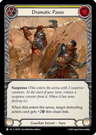 Dramatic Pause (Yellow) (SUP199) Rainbow Foil - Super Slam