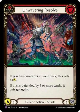 Unwavering Resolve (SUP218) Rainbow Foil - Super Slam
