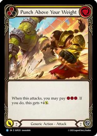Punch Above Your Weight (Yellow) (SUP225) Rainbow Foil - Super Slam