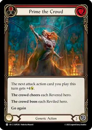 Prime the Crowd (Red) (SUP236) Rainbow Foil - Super Slam