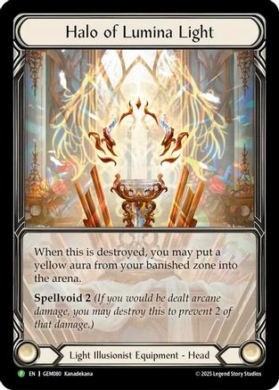Halo of Lumina Light (GEM080) Rainbow Foil - GEM Pack 3