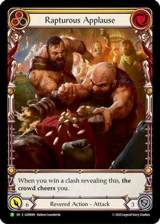 Rapturous Applause (GEM089) Rainbow Foil - GEM Pack 3