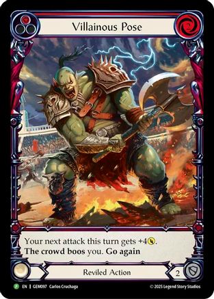 Villainous Pose (GEM097) Rainbow Foil - GEM Pack 3