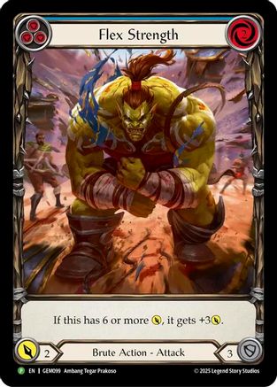 Flex Strength (GEM099) Rainbow Foil - GEM Pack 3