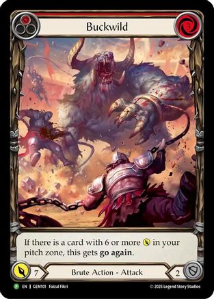 Buckwild (GEM101) Rainbow Foil - GEM Pack 3