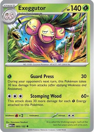 Exeggutor (5) Reverse Holofoil - Mega Evolution