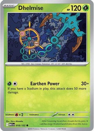 Dhelmise (18) Reverse Holofoil - Mega Evolution