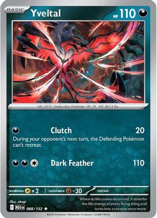 Yveltal (88) Reverse Holofoil - Mega Evolution