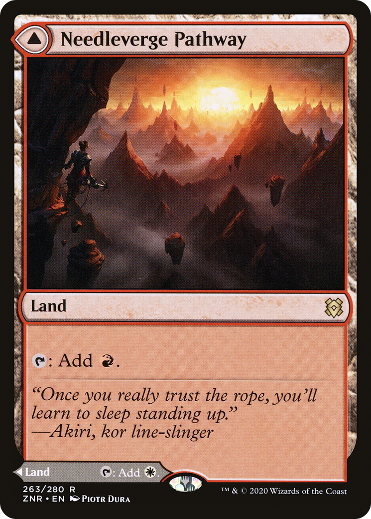 Needleverge Pathway // Pillarverge Pathway [Zendikar Rising] Foil