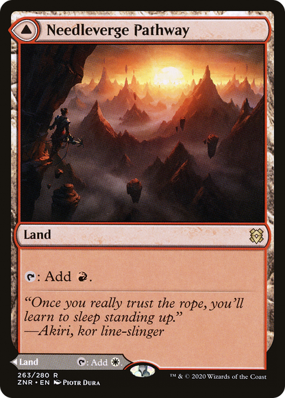 Needleverge Pathway // Pillarverge Pathway [Zendikar Rising] Foil
