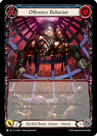 Offensive Behavior - LGS420 (LGS420) Cold Foil - Flesh and Blood: Promo Cards