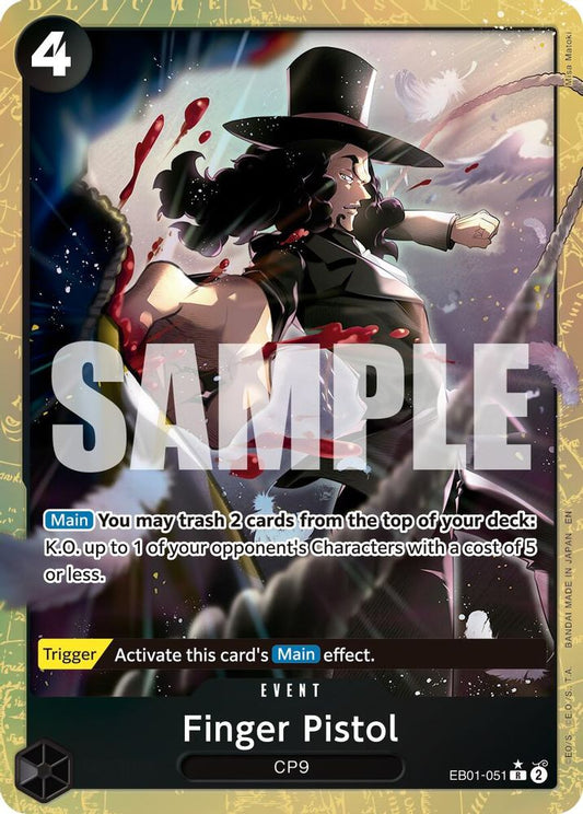 Finger Pistol (Alternate Art) (EB01-051) Foil
