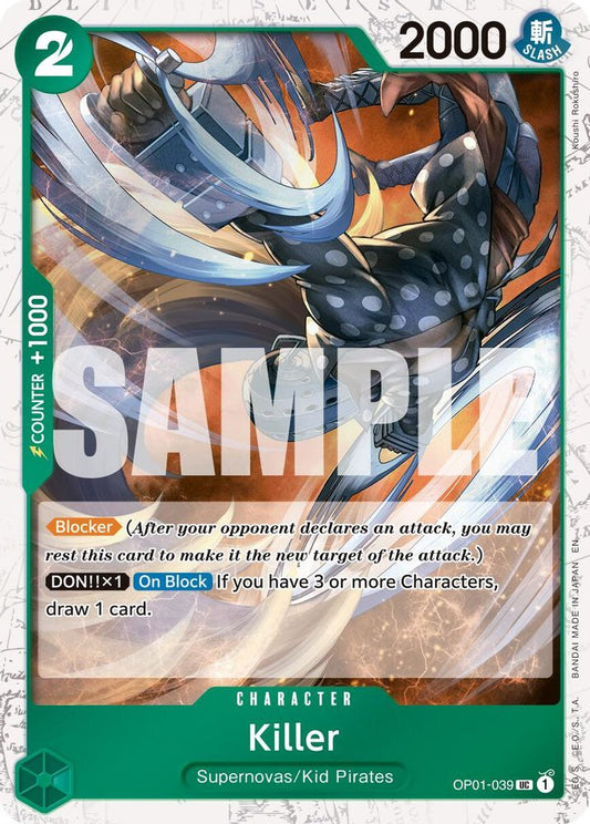 Killer (Pirate Foil) (OP01-039) Foil