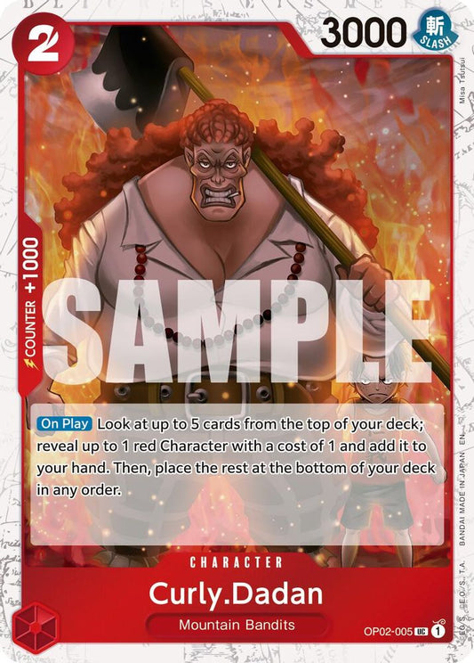 Curly.Dadan (Pirate Foil) (OP02-005) Foil