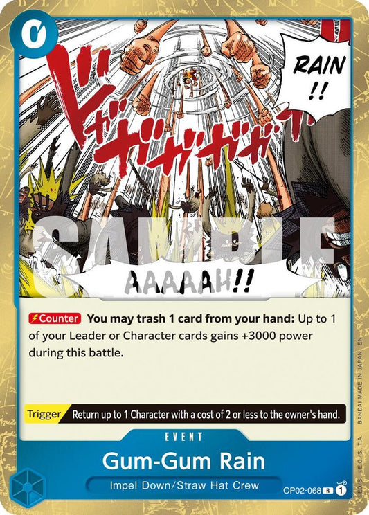 Gum-Gum Rain (Reprint) (OP02-068) Foil
