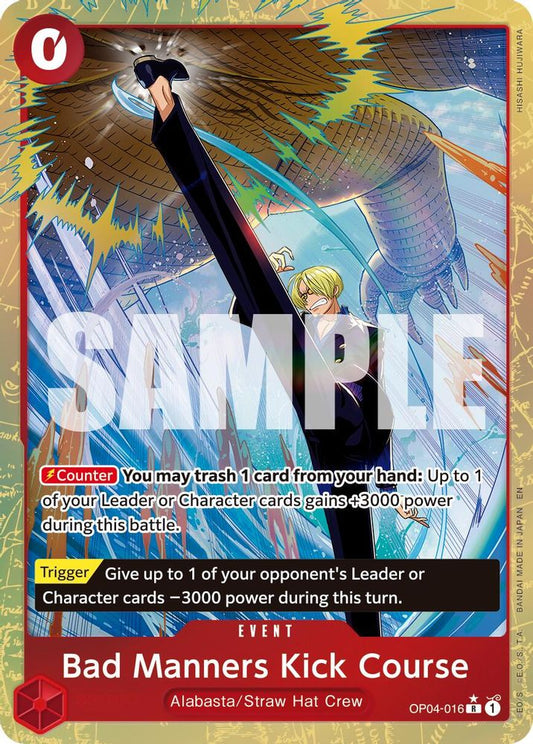 Bad Manners Kick Course (Alternate Art) (OP04-016) Foil